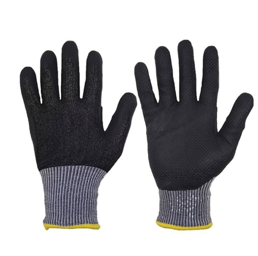 13 gauge full coated cut resistant gloves