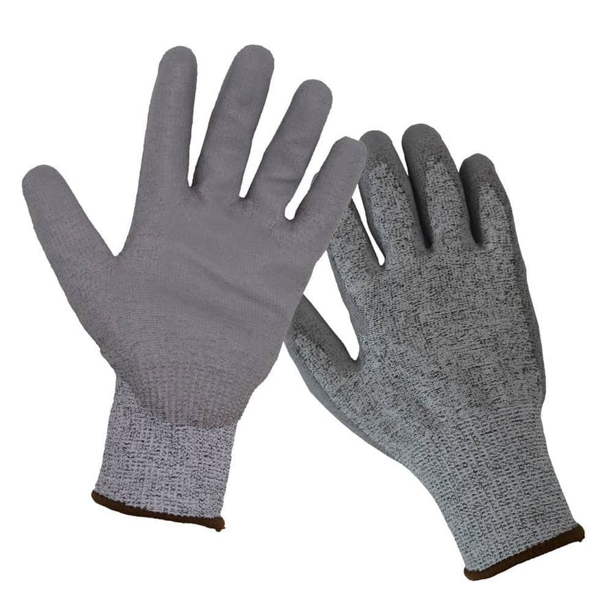 EN388 13 gauge super steel liner PU dipping gloves