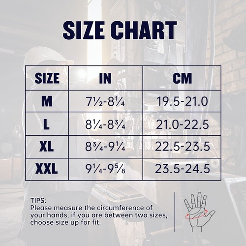 Gloves Size Chart