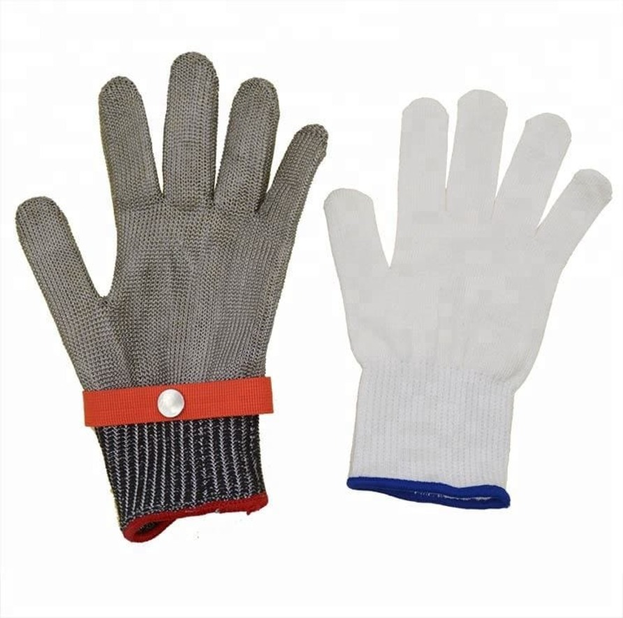 stainless steel wire anti cut work gloves